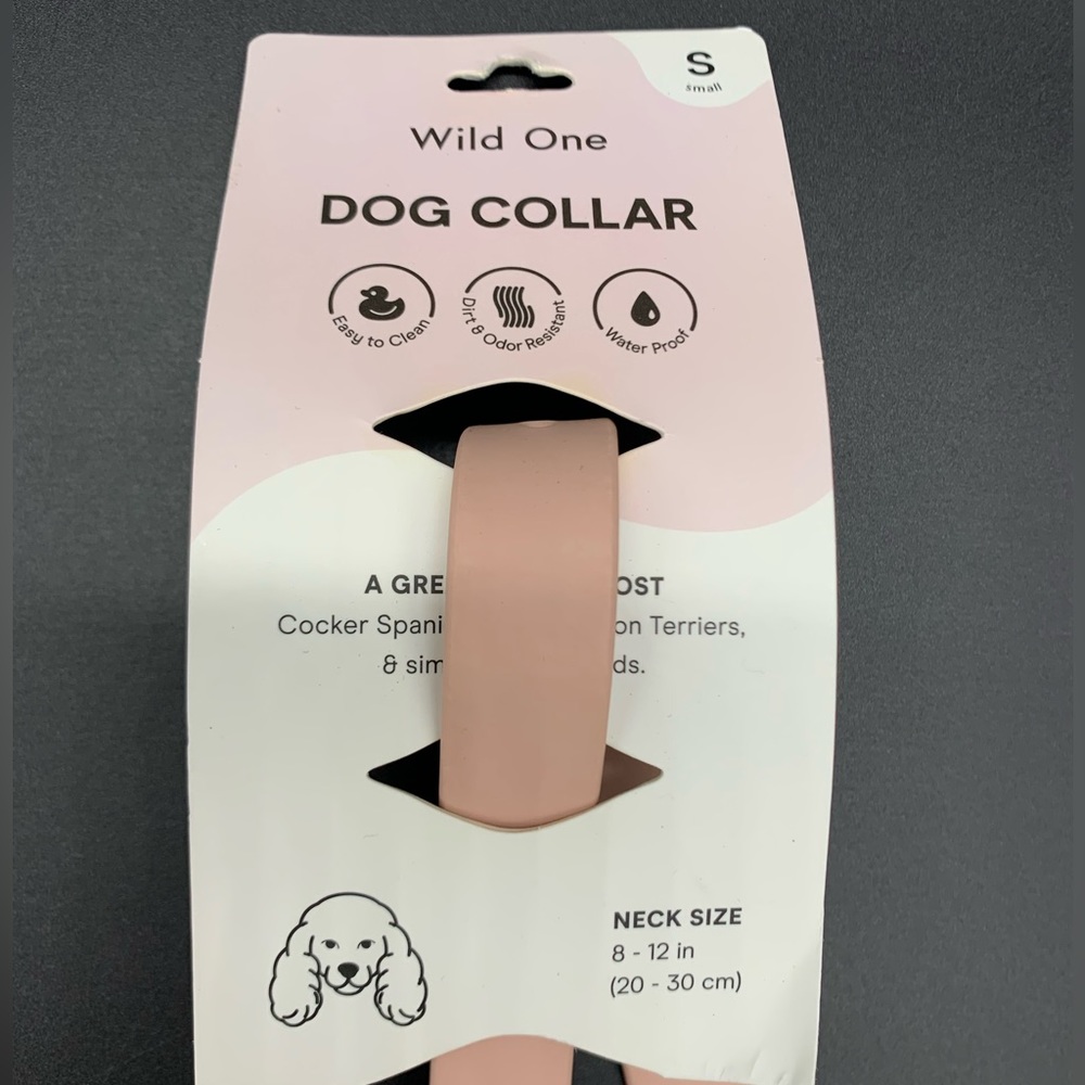 NWT Wild One Dog Collar Multiple Sizes Blush *PROCEEDS GO TO ANIMAL RESCUE*